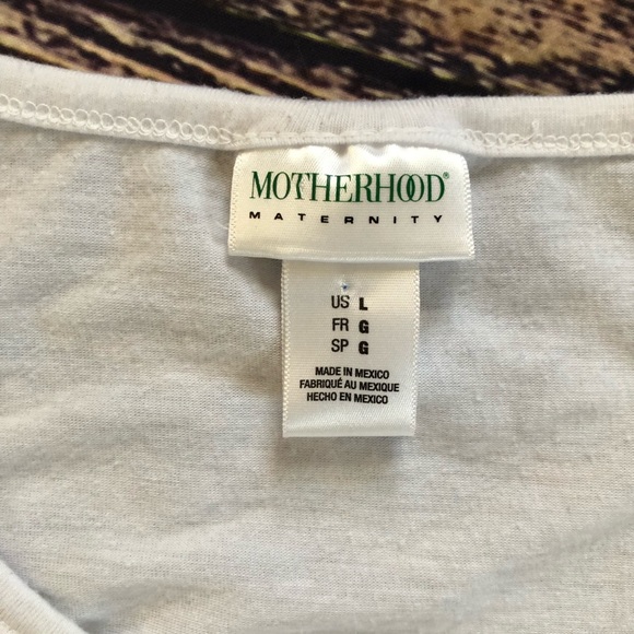 🌀Motherhood Maternity | White Ruched Glam Tee - Picture 4 of 4